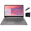 Lenovo IdeaPad 3i Chromebook 15.6 pulgadas FHD portátil, Intel Celeron N4500, memoria de 4 GB, almacenamiento eMMC de 64 GB, Chrome OS, gris ártico con accesorios