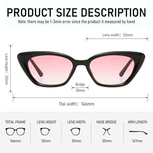 Retro Cat Eye Sunglasses for Women Men, Fashion Small Narrow Frame Sun glasses 90s Vintage Shades4