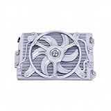 Scale Radiator and Fans Simulation Heat Dissipation Ornaments for 1/10 1/8 RC Crawler Car Traxxas TRX4 TRX6 Axial SCX10 Upgrade Accessories (1pc)