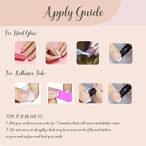 Babalal BBCRJ1168 Square Press On Nails Medium Fake Nails White French Tip Acrylic Nails 3D Butterfly Rhinestone False Nails 24Pcs Ballerina Nails thumb #5