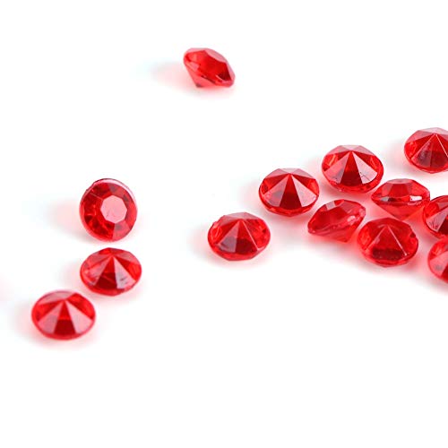 Red Table Scatter,1000 Pcs Vase Filler Beads 4.5mm Acrylic Beads Small Clear Crystal Vase Glass Beads Christmas Vase Filler for Table Centerpiece Wedding Bridal Shower Decoration - Image 3