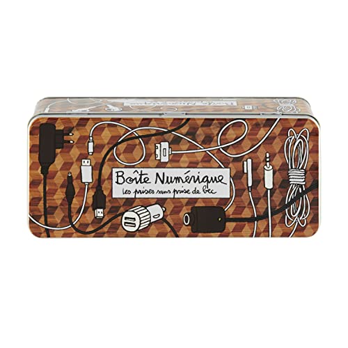 DLP - Men's Digital Metal Box "Les Pluises Sans Plug de Mouthpiece", Gray, 24 x 10 x 10 cm