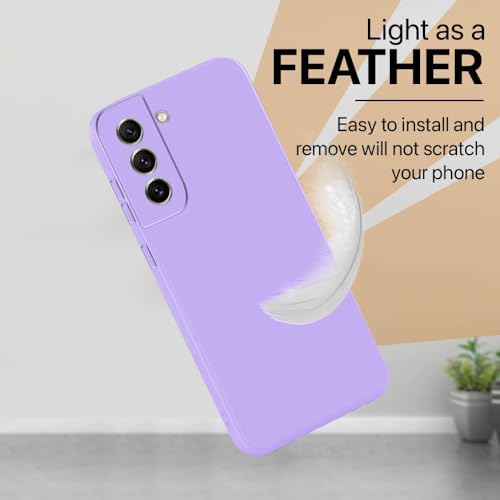 Image of amazon basics Mobile Cover for Samsung Galaxy S21 FE 5G | Full Camera Protection | Premium Liquid Silicon Case | Flexible Bumper Case for Samsung Galaxy S21 FE 5G (Purple)