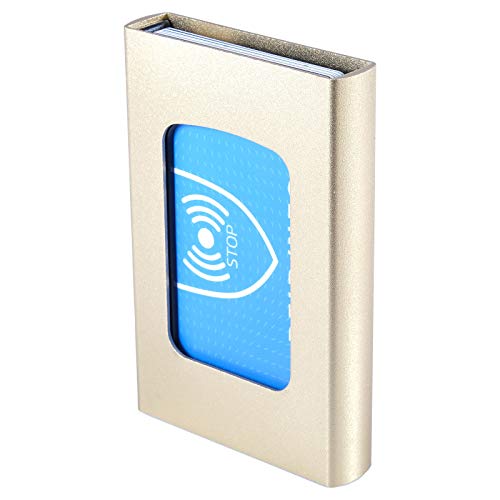 RFID Mini Aluminum Wallet Credit Card Case Slim Credit Card Holder Business Hard Case Metal Wallet for Women Men