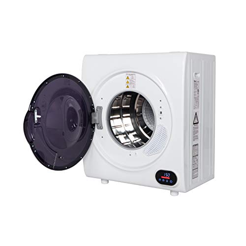 Electric Portable Clothes Dryer, Laundry Dryer with Stainless Steel Tub, White