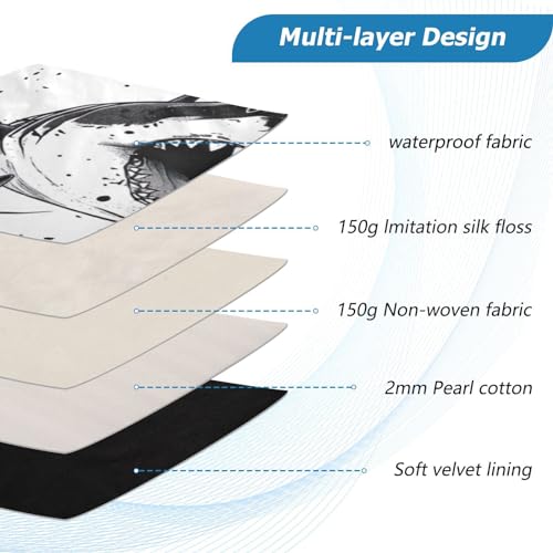 Funda para Portátil 13-14 Pulgadas Impermeable con Diseño Tiburón miniatura 4