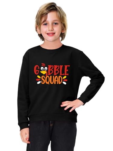 Image of Remimi Kids Halloween Sweatshirt Long Sleeve Thanksgiving Tops 3-14 Years