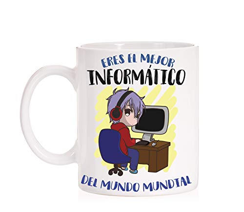 FUNNY CUP Taza Eres el Mejor Informatico del Mundo Mundial. Taza Divertida de Regalo (Informatico) FUNNY CUP Taza Eres el Mejor Informatico del Mundo Mundial. Taza Divertida de Regalo (Informatico)
