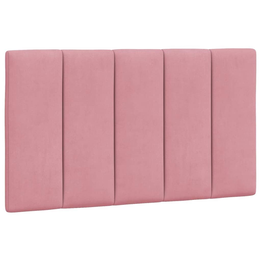 vidaXL Cabecero de Cama Acolchado Terciopelo Rosa 90 cm