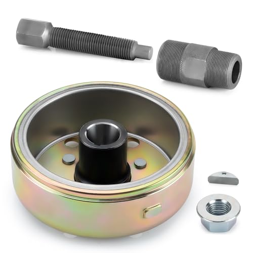 Image of Flywheel Rotor & Flywheel Puller & Woodruff Key Nut for Yamaha Banshee 350 1987-2006