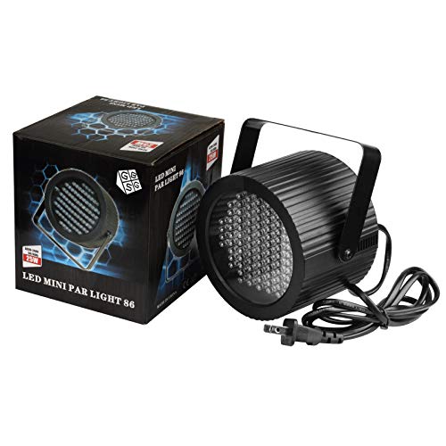 GBGS 86 RGB LEDs Par Lighting Bright Mini Stage Par Light with DMX512 Control Sound Activation for Party Celebration KTV Bar Theatres Clubs and Discotheques
