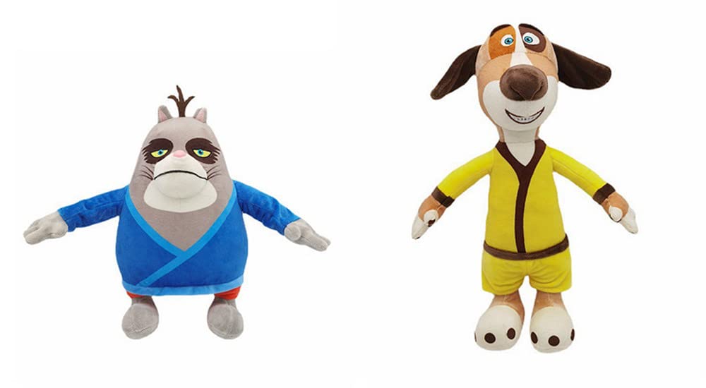 (Set of 2) Hank's Legendary Cat and Dog Combination Doll The Legend of Hank Doll Anime Peripheral Paws of Fury Plush Toys