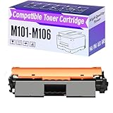 HHUVBC M101-M106 M101 M106 M101M106 101 106 Toner Cartridge High Yield Compatible for HP LaserJet Pro M101-M104 Ultra M105-M106 Pro M104A M104W Printer 1 Black