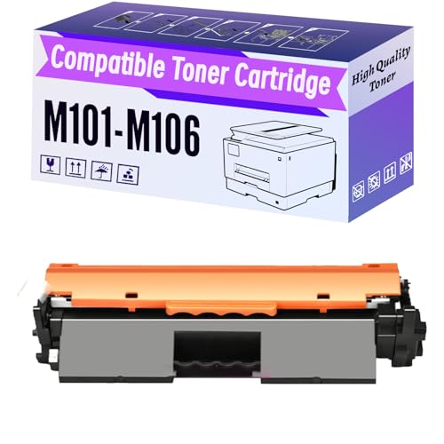 HHUVBC M101-M106 M101 M106 M101M106 101 106 Toner Cartridge High Yield Compatible for HP LaserJet Pro M101-M104 Ultra M105-M106 Pro M104A M104W Printer 1 Black