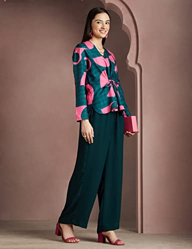Image of RIVER by Narendra Kumar Premium Designer Women's Geometric Print Top