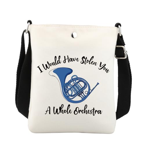 BNQL Blue French Horn Gift Crossbody Bag French Horn Gifts Himym Gifts Himym Tv Show Fans Gift Blue French Horn Crossbody Bag3