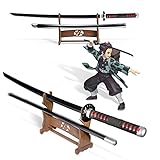 Demon Slayer Sword, Tanjiro Sword, About 41inches, Bamboo Blade for Cosplay Purpose