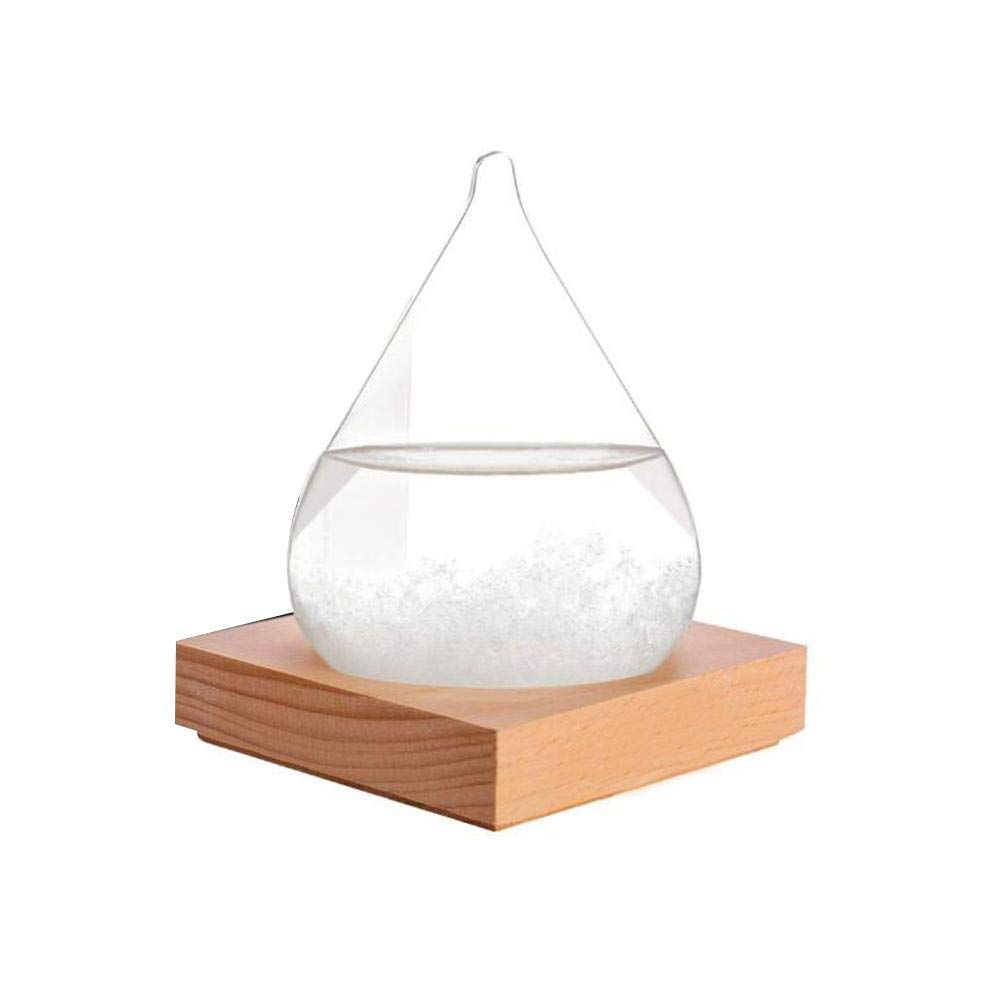 Keptfeet Storm Glass Weather Forecast Weather Station Fashion Weather Forecaster Storm Glass Bottle Barometer for Office Decor Home