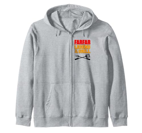 Parrillada divertida de Farfar Legend Of The Grill Sudadera con Capucha