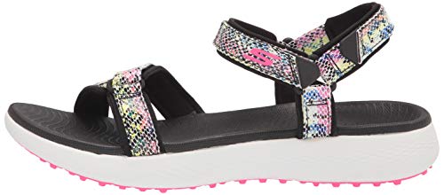 Miniatura 8 de Skechers Women S 600 Spikeless Golf Sandals Shoe, Black Multi Snake Print, 8