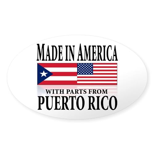 CafePress Puerto Rican Oval Sticker Oval Car Bumper Sticker