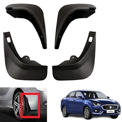 Cabix OEM Type Mud Flap for Car Maruti Swift Dzire New 2017 Onwards