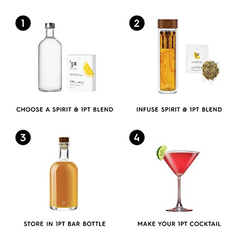 Teroforma 1pt CITRUS Infusion Blend for Alcohol & Spirits – Flavor Infuser Packets for Home Infusion (Single Pack, 2 Packets)