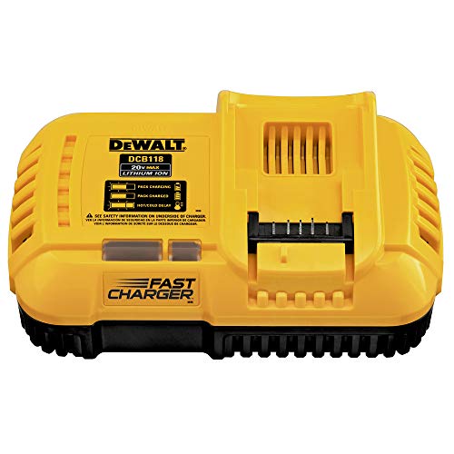 DEWALT 20V MAX/FLEXVOLT Lithium-Ion, Fan Cooled Rapid Battery Charger (DCB118)