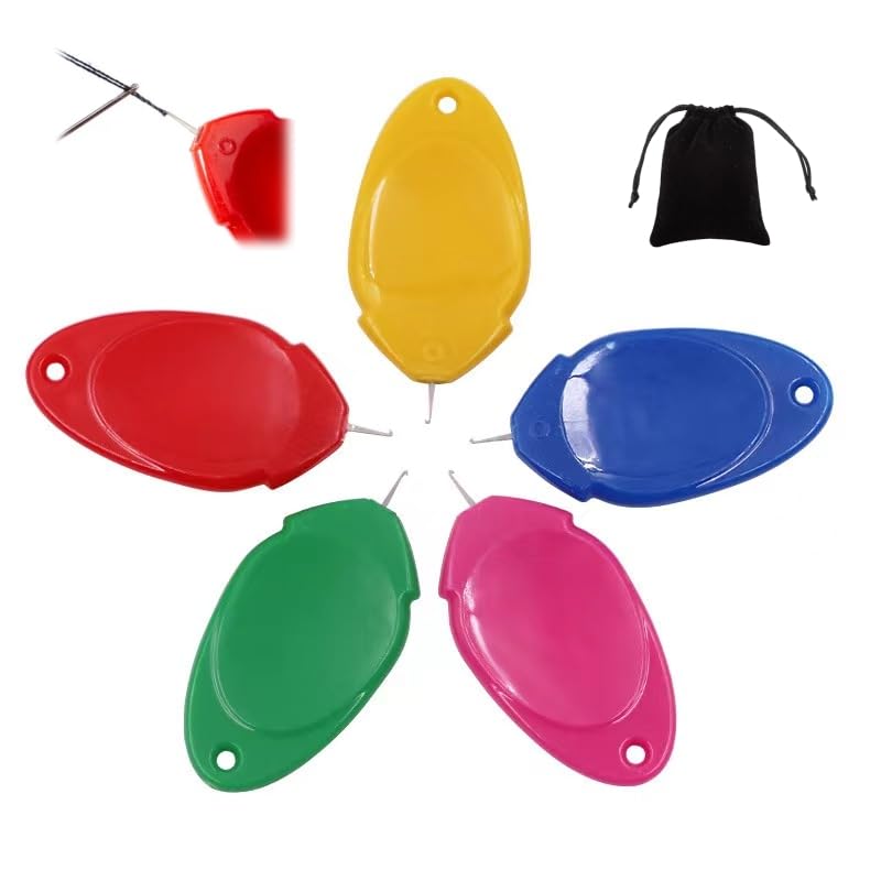 Enhebrador De Agujas Yjkedfh - Pack De 2 Unidades, Madera De Haya Y Punta Metálica, Fácil De Usar Para Costura, Bordado Y Manualidades