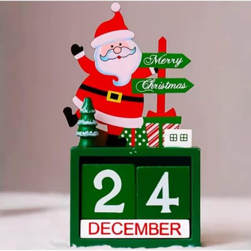 Enfeite De Natal De Mesa Calendário Natalino Regressivo Decoração