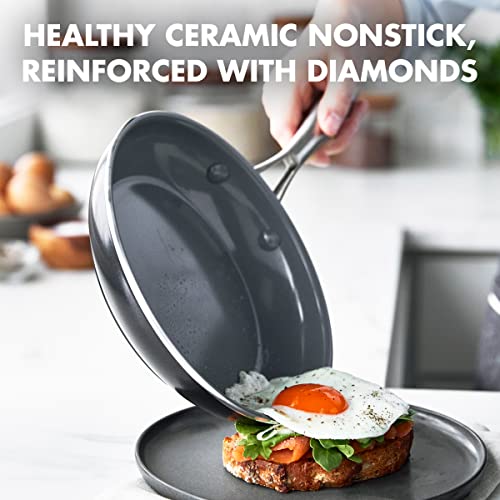 Greenpan CC005225-001 Swift Healthy Ceramic Nonstick, 8 Inch And 10 Inch Frying Pan Skillet Set thumb #1