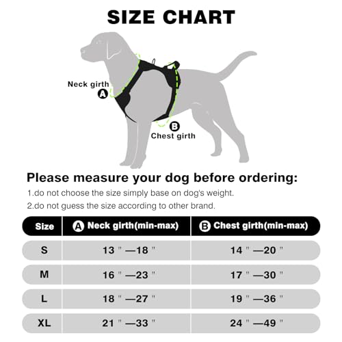 Winsee Dog Harness No Pull, Adjustable Pet Vest With Front/Back Leash Clips thumb #5