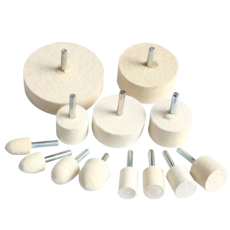 Filcowa tarcza polerska - 6 mm, cylindryczna, stożkowa głowica szlifierska do wykańczania, polerowania, wełna stalowa, jadeit, akcesoria narzędzi stolarskich wanglan(10PC,Bullet 6x30mm)