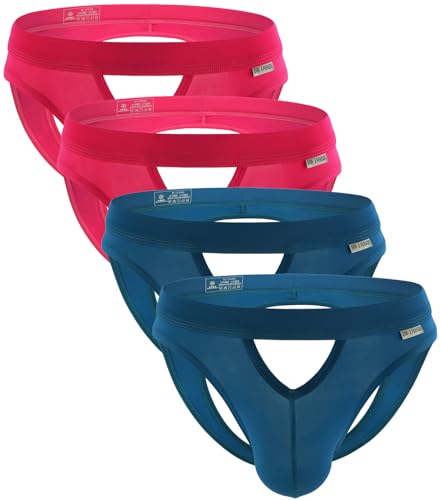 WINDAY Men's Briefs Nylon Low Rise Bikini Briefs and Breathable Underwear