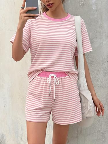 Image of VILOVE 4th of July 2 Piece Sequin Outfits Women 250 Anniversary Usa Shirts and Short Sets Casual Patriotic Shirt Summer Set