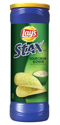 Lay's Stax, Sour Cream & Onion, 5.5-Ounce Containers (Pack of 17)