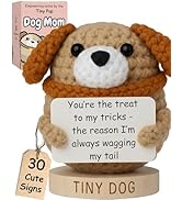 Dog Mom Gifts for Women - Tiny Dog Crochet with 30 Cute Signs for Furr Mama | Funny Birthday Gift...