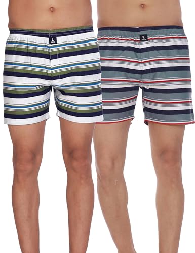 Image of Cotton Boxer Shorts for Men, Breathable, Comfortable & Lightweight (Pack of 2)