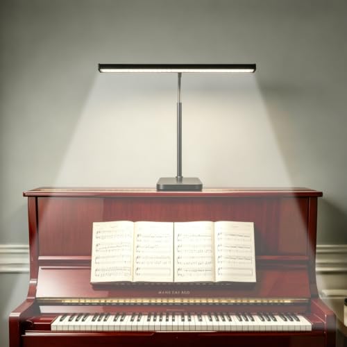 TobeBright Piano Light Square Base, Piano Lamp 3 Color