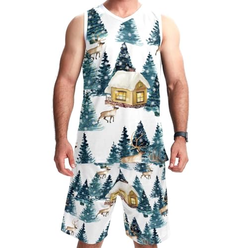 Combinaison de basket-ball élan taille 5XL avec poches vêtement Noël