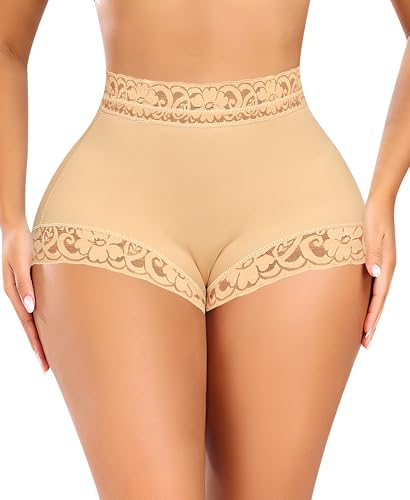 DERCA Butt Lifting Panties Padded Underwear for Women Booty Pads Butt Enhancer Lace Shapewear Panty2