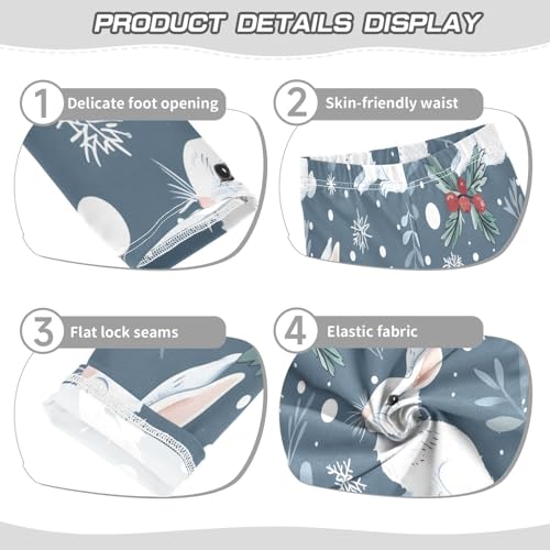 Toddler Girls Leggings Printed Yoga Pants Leggings Rabbit Ans Snow for Kids3