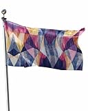 Geometric Flag 2x3 FT Double Sided Yard House Flag Polyester Garden Flags Seasonal Vintage Colorful Abstract Art Banner Flags with Brass Grommets for Outdoor Indoor Home Decor