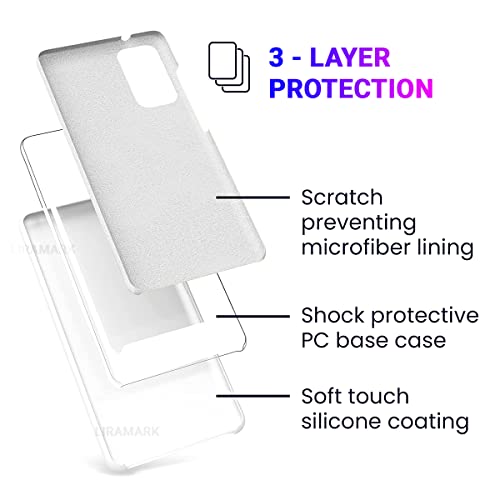 Image of LIRAMARK Liquid Silicone Soft Back Cover Case for Samsung Galaxy S20 Plus / S20 Plus 5G (White)