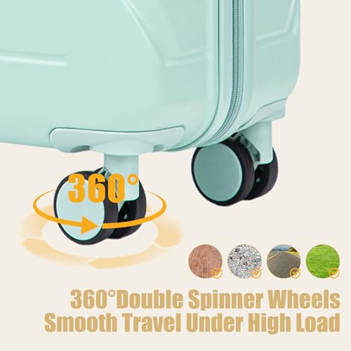 Image of 28 Inch ABS Hard Shell Large Luggage With Combination Lock and Side Hooks, Blue