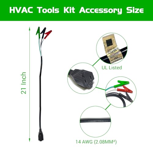 Kit accesorio HVAC con cable adaptador para detectores de circuito miniatura 2