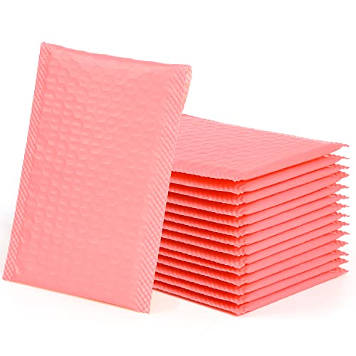VEYLIN Bubble Mailers,24PCS Poly Bubble Mailers Small Padded Envelopes for Shipping Mailing, Packaging(110x190mm Pink) - Image 2