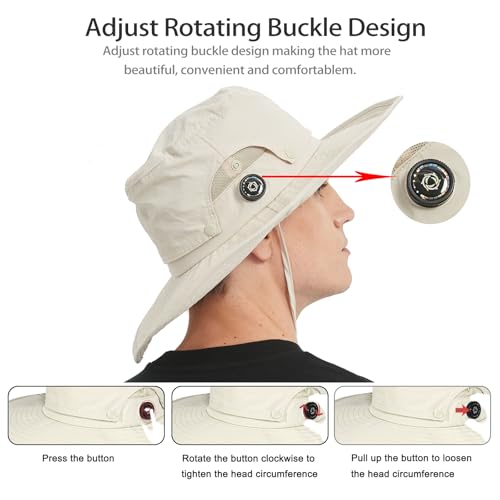 Sombrero de pesca para hombre con protección UV miniatura 3