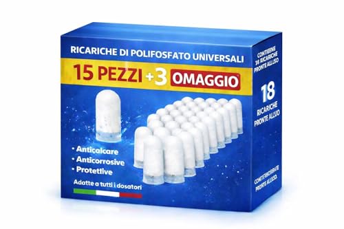 Polifosfati Anticalcare Universali per Dosatore Caldaia | Ricarica di Ricambio per Protezione Elettrodomestici e...
