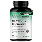 Nac n-acetil-cisteina 180 Capsule Nac 600 Formula Attiva con Selenio e Glicina Integratore Acetilcisteina Alta Qualità, Senza Nichel, Lattosio, Biossido di Titanio e Glutine